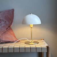 Malmø tafellamp wit/messing