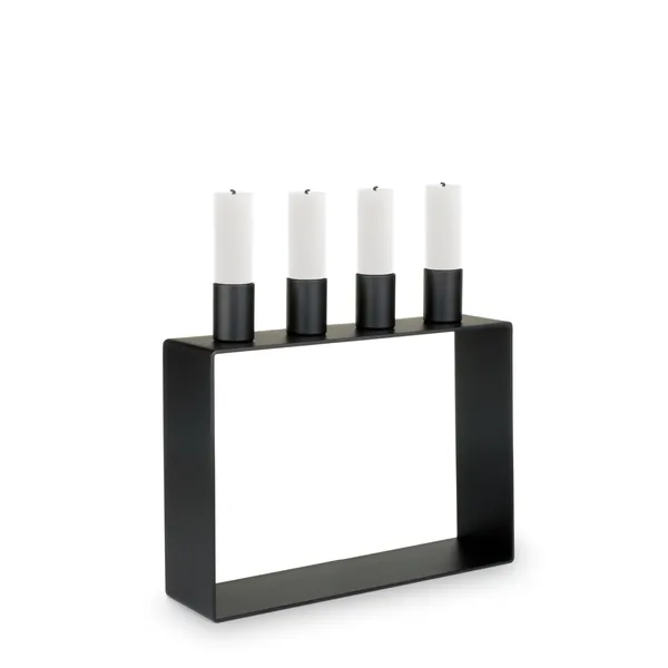 Frame 4 Candle Holder Matte Black