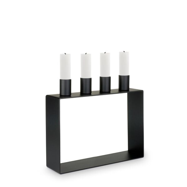 Frame 4 Candle Holder Matte Black