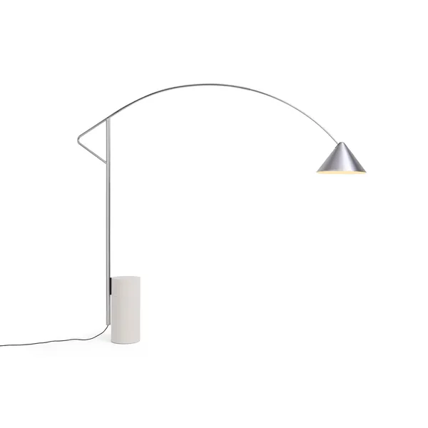 Compass Gulvlampe Børstet Aluminium
