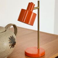Ocean Mini bærbar bordlampe LED orange/messing