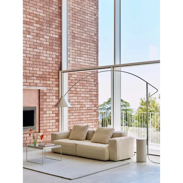 Tray Couchtisch Groß Warmbeige/Stahl