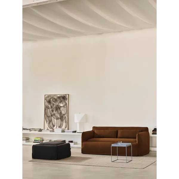 Tray Couchtisch Groß Warmbeige/Stahl