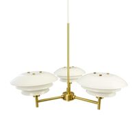 DL20 Chandelier Messing/Opal