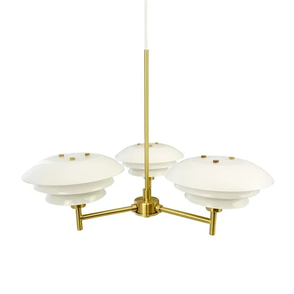 DL20 Chandelier Messing/Opal