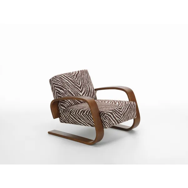 400 "Tank" Armchair Walnut Stained/Brown/White