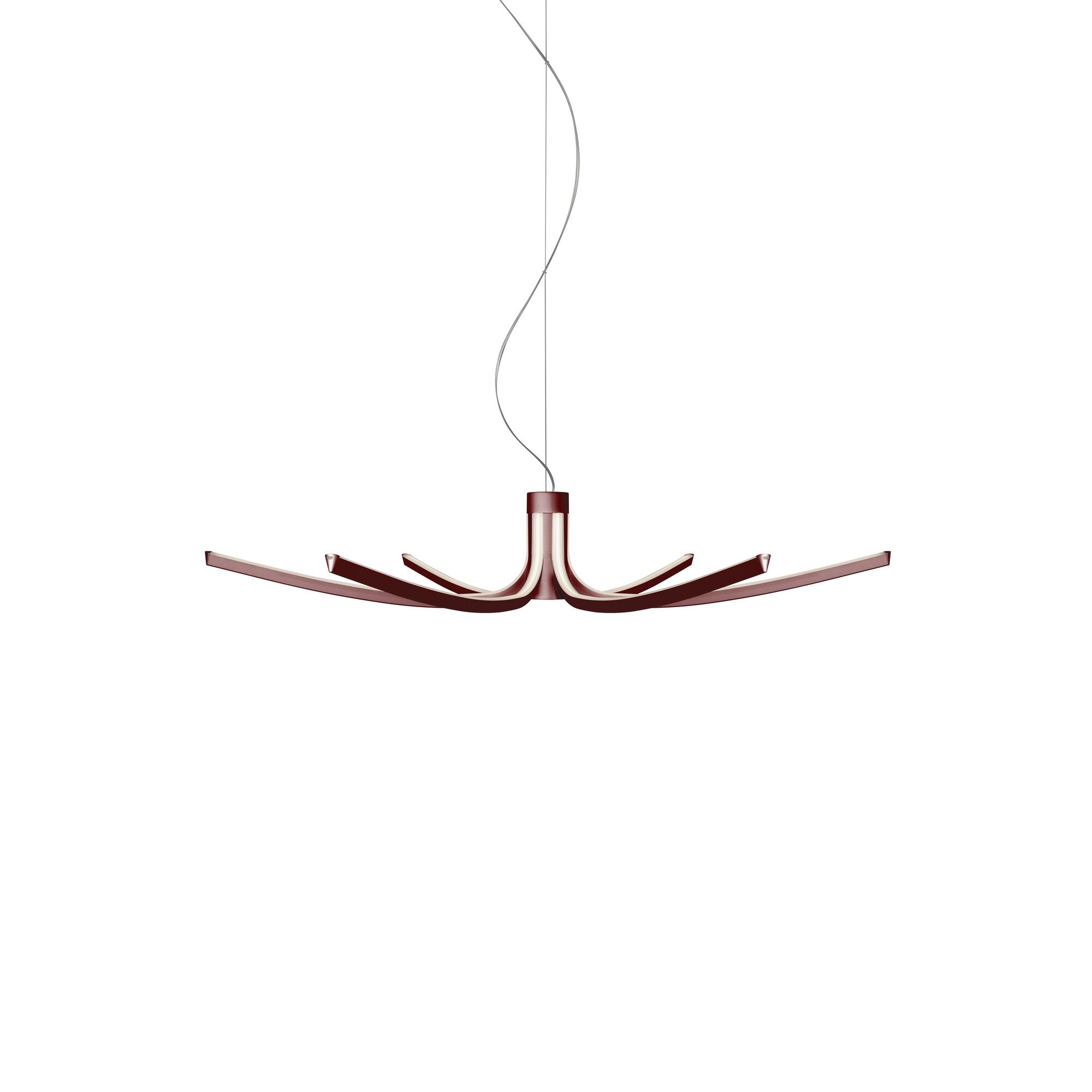Foscarini Asteria 105 Taklampe Mørk Rød