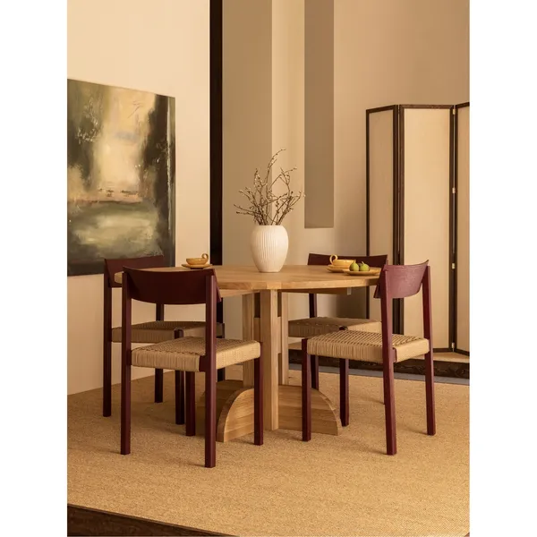Puffin Dining Table Ø120 Solid Natural Oak