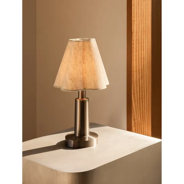 Admiral Transportabel Lampe Krom/Tekstil