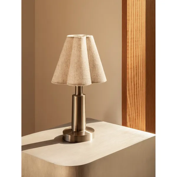 Admiral Transportabel Lampe Krom/Tekstil
