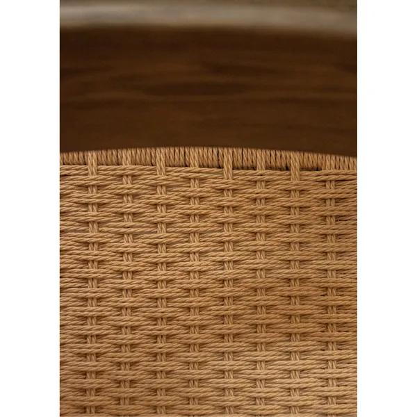 Mauro Dining Chair Linen Blue Oak/Paper Cord
