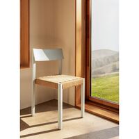 Mauro Dining Chair Linen Blue Oak/Paper Cord