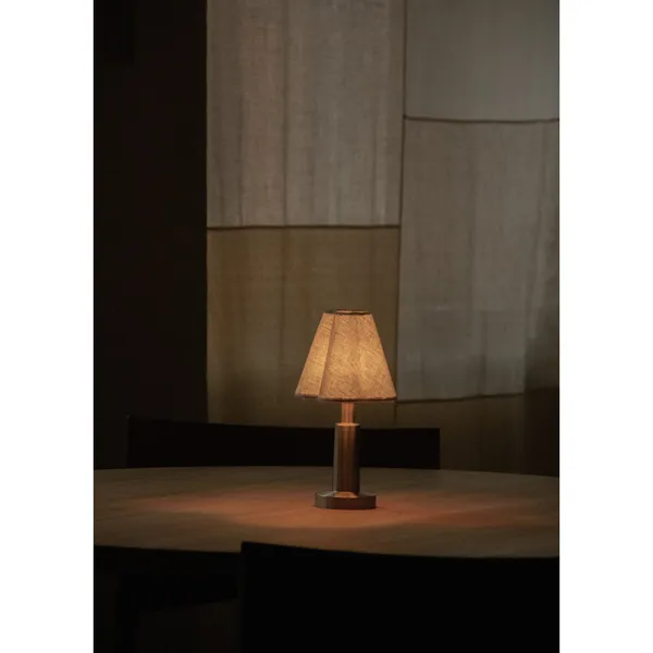 Admiral Transportabel Lampe Krom/Tekstil