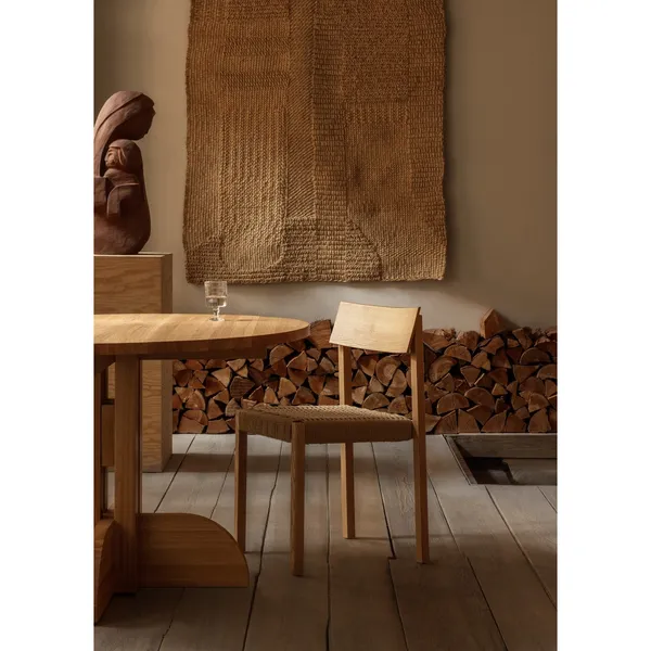 Puffin Dining Table Ø120 Solid Natural Oak