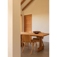 Puffin Dining Table 200x95 Solid Natural Oak