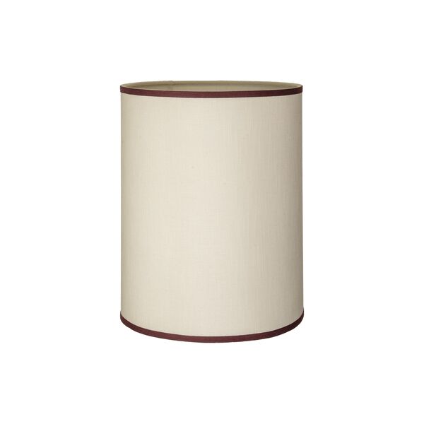 Cylinder Lampskärm Liten Sand/Bordeaux