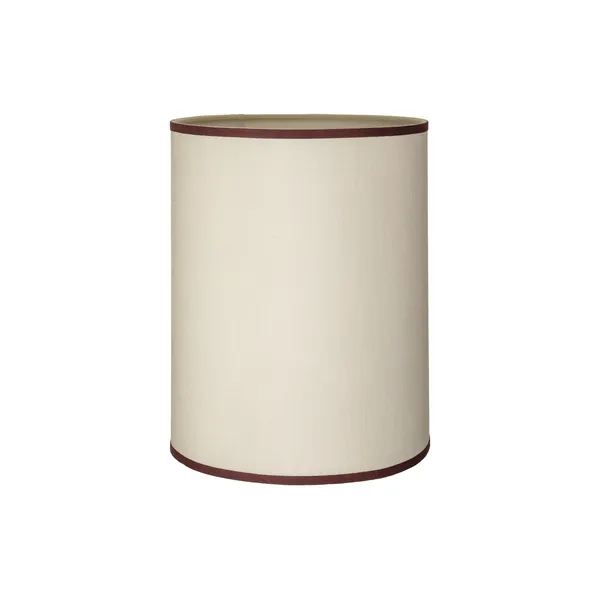 Cylinder Lampeskærm Lille Sand/Bordeaux