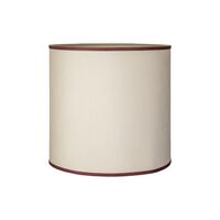 Cylinder Lampeskærm Stor Sand/Bordeaux