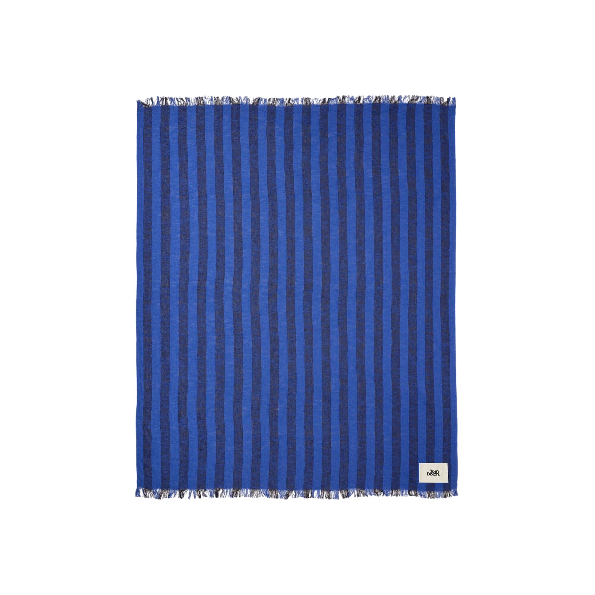 Band Blanket 160x200 Blå/Svart