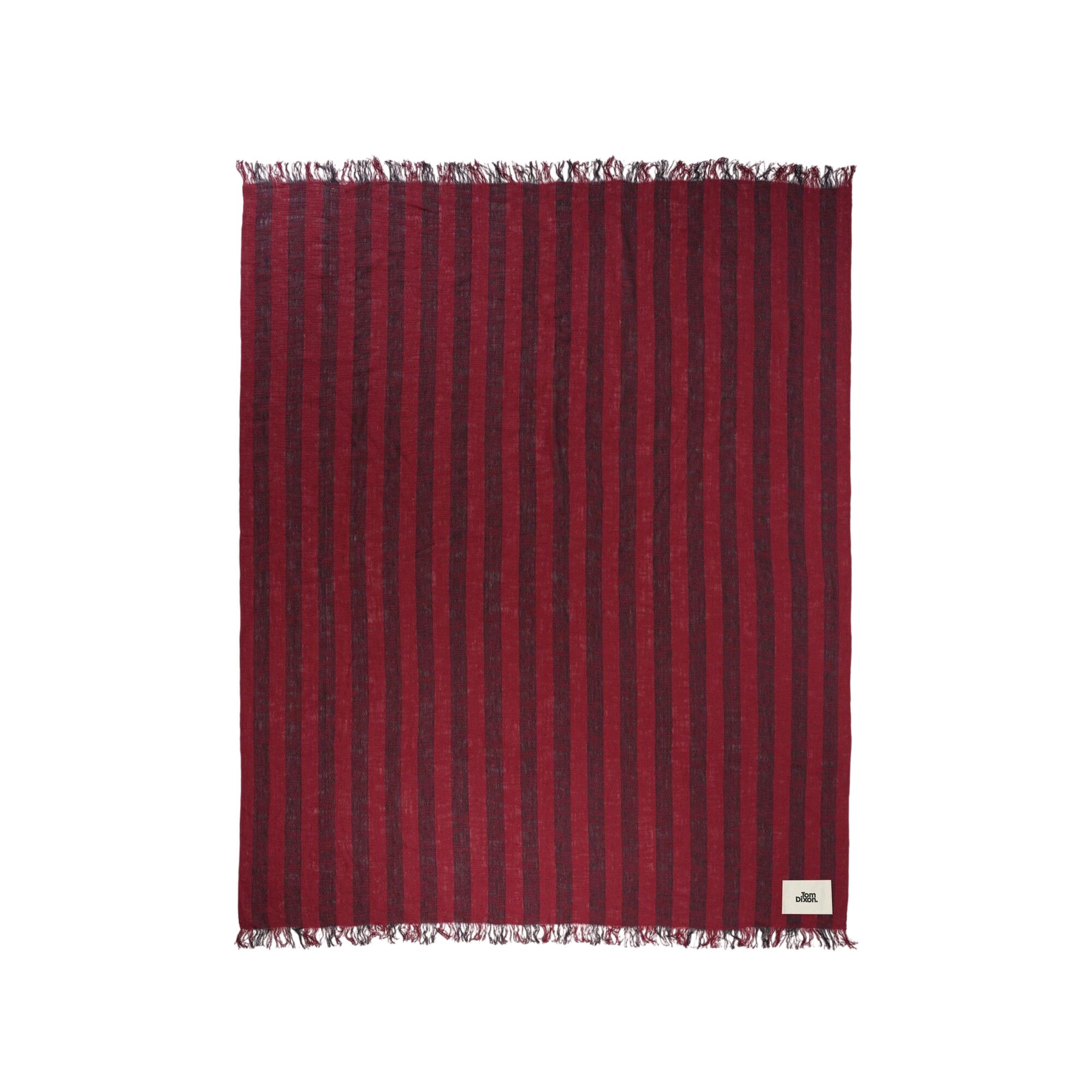 Band Blanket 160x200 burgunder/svart