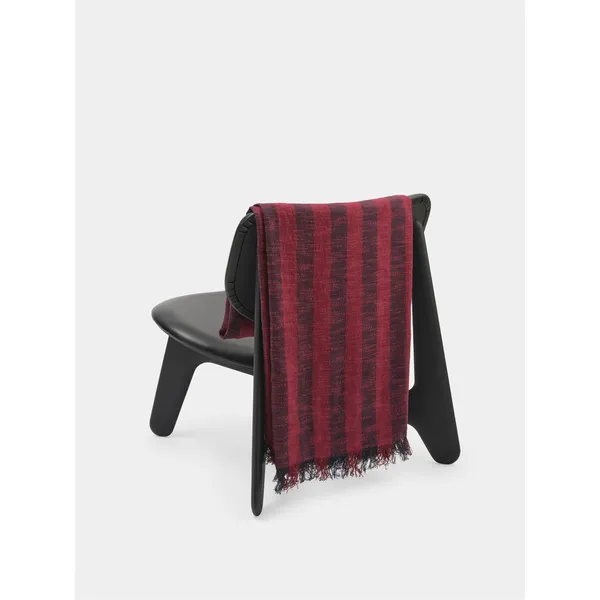 Band Blanket 160x200 Burgundy/Black