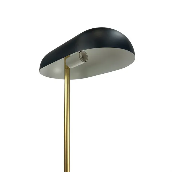Arch gulvlampe, sort/messing