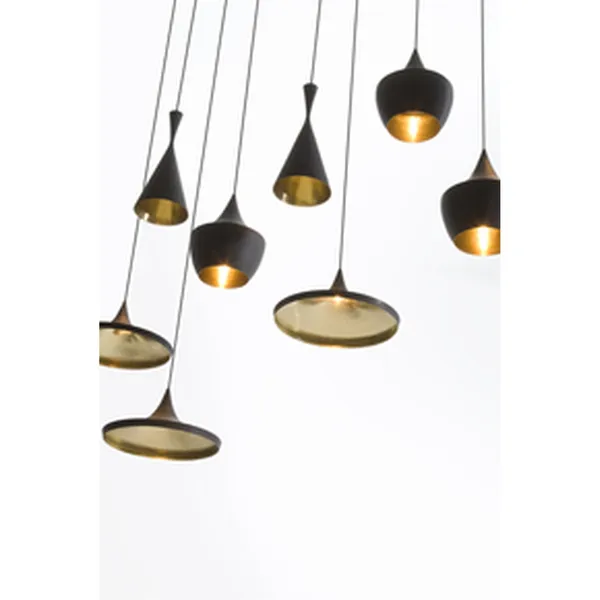 Beat Pendant Wide Black