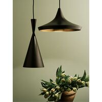 Beat Pendant Tall Black