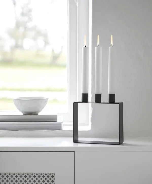Frame 3 Candle Holder Matte Black