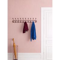 Bill Horizontal L Coat Rack Dark Mocha