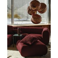 Bobble Cushion 45x45 cm Burgundy