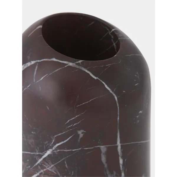 Boulder Vase Tall Red
