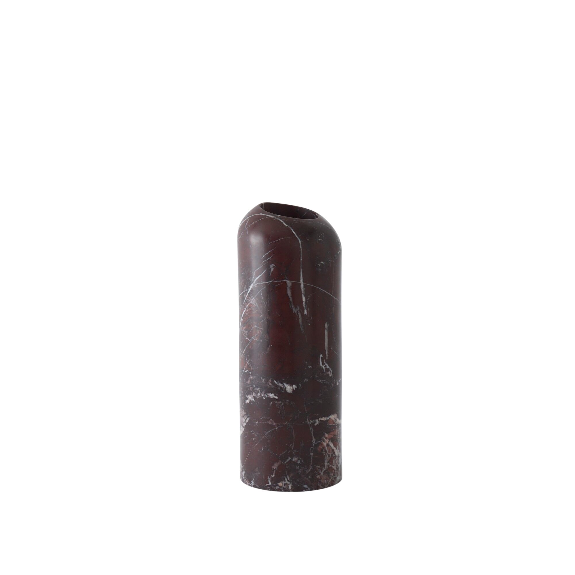Boulder Vase Tall Red
