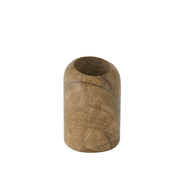 Boulder Vase Wide Gold