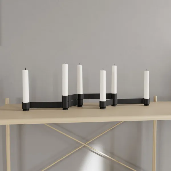 Sero Modular Candle Holder Matte Black