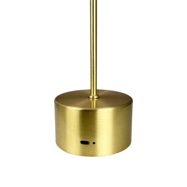 Moovelight Table Lamp With Wireless Charger Brass