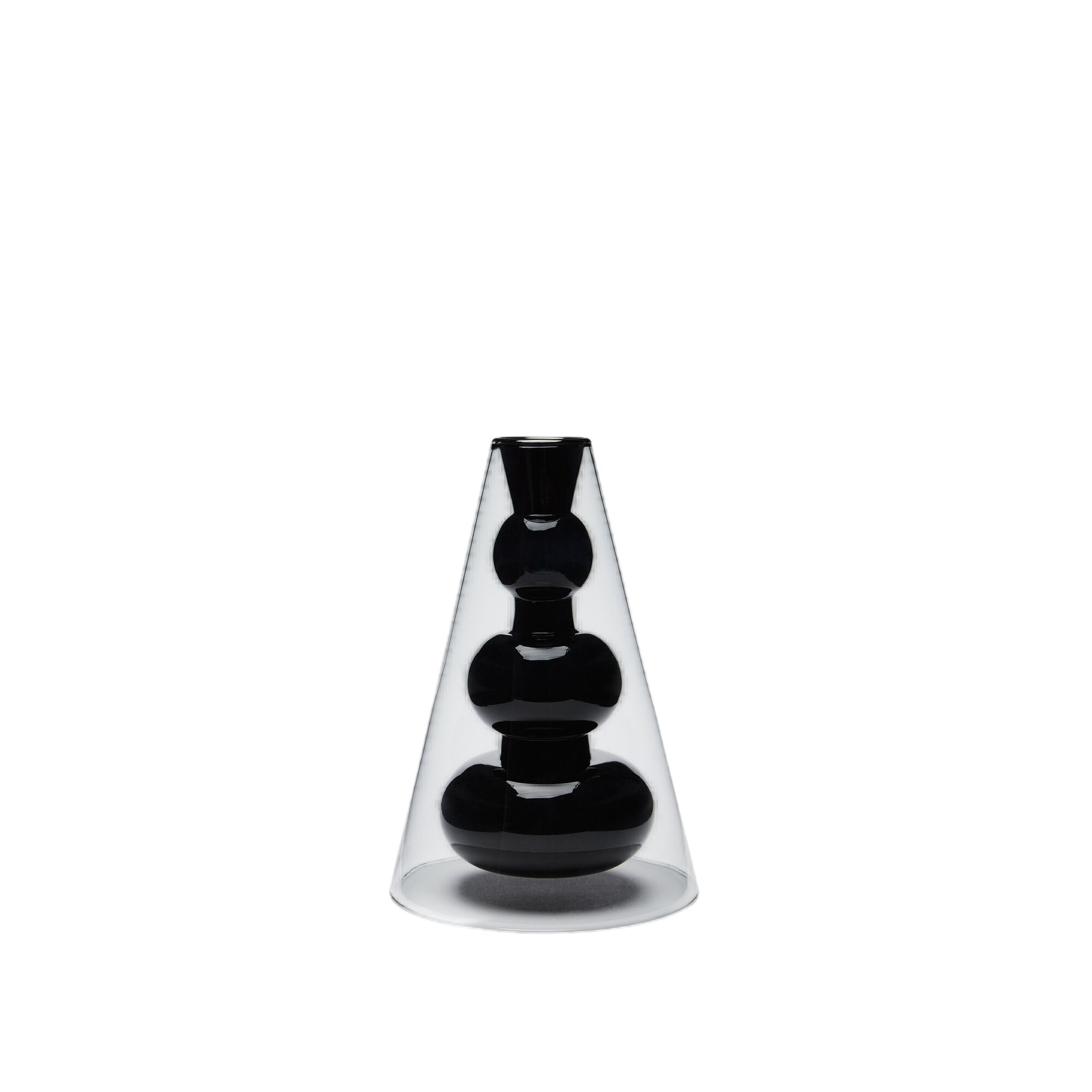 Bump Vase Cone Black