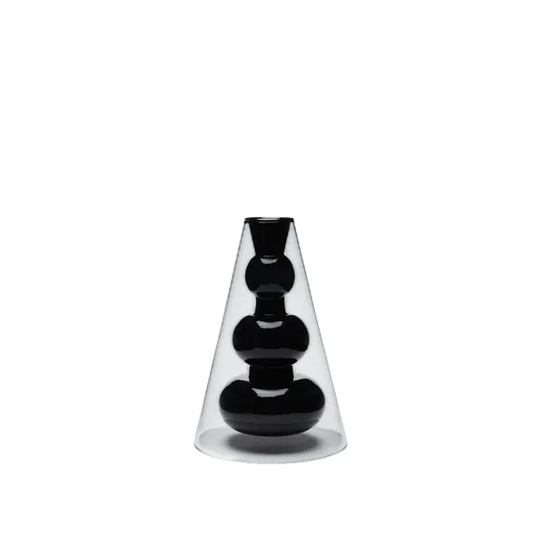 Bump Vase Cone Black