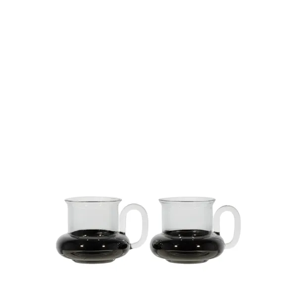 Bump Teetassen Set aus 2 Schwarz