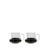 Bump Teetassen Set aus 2 Schwarz