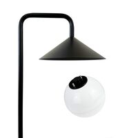Nova Outdoor Floor Lamp w. Remote Black