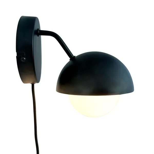 Rose Wall Lamp Mat Black