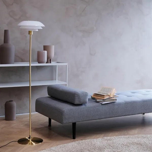 DL31 Floor Lamp Opal/Brass