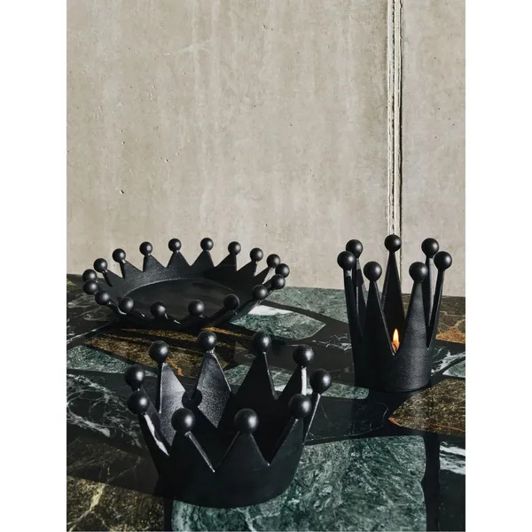 Cast Iron Crown Flat Black