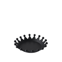 Cast Iron Crown Flat Black