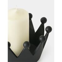 Cast Iron Crown Medium Black