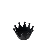 Cast Iron Crown Medium Black