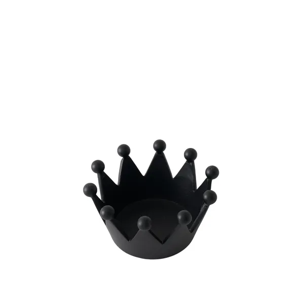 Cast Iron Crown Medium Black