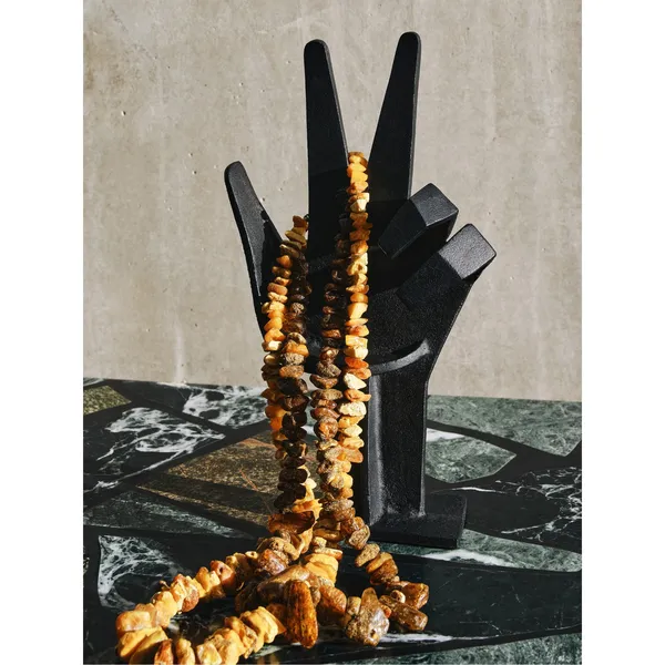 Cast Iron Hand Stand Black
