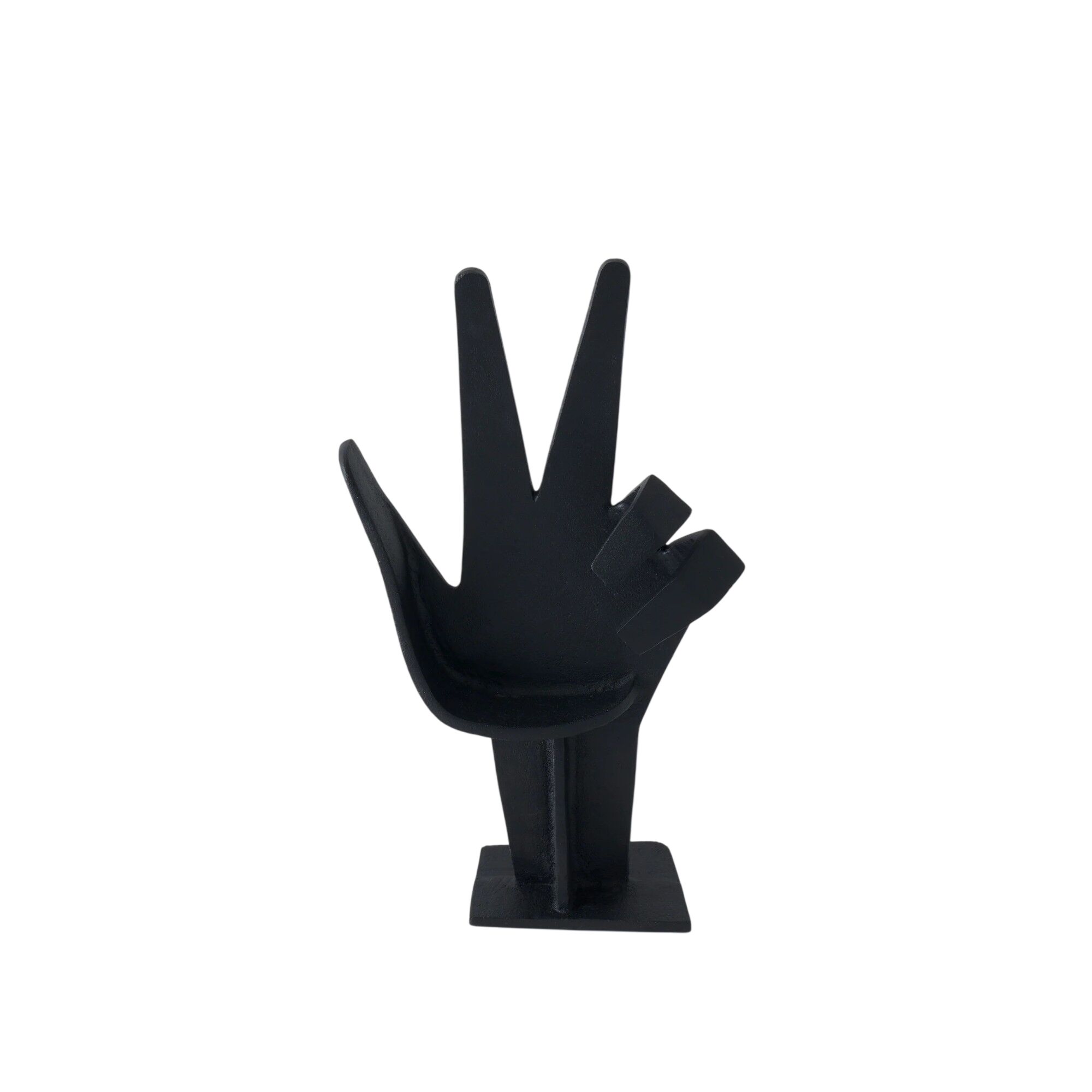 Cast Iron Hand Stand Black